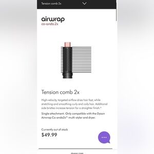Dyson Tension Comb